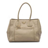 Prada Vitello Daino Front Pocket Open Convertible Tote Secondhand