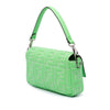 Fendi Medium Leather Embossed FF Baguette Satchel Secondhand