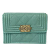Chanel Quilted Caviar Boy Trifold Wallet Secondhand