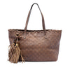 Gucci Medium Guccissima Bamboo Tassel Tote Secondhand