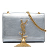 Saint Laurent Small Metallic Calfskin Monogram Kate Tassel Crossbody Secondhand