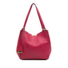 Burberry Small Embossed Grain Check Leather Canterbury Tote Secondhand