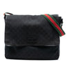 Gucci GG Canvas Web Flap Messenger Bag Secondhand