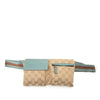 Gucci GG Canvas Web Double Pocket Belt Bag Secondhand