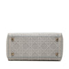 Dior Medium Embroidered Canvas Cannage Lady D Lite Secondhand