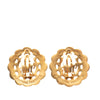 Hermès Gold Plated Bijouterie Fantaisie Clip on Earrings Secondhand