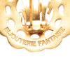 Hermès Gold Plated Bijouterie Fantaisie Clip on Earrings Secondhand
