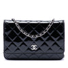 Chanel CC Quilted Patent Wallet On Chain Secondhand