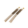 Dior Gold Plated Strass JAdior Drop Push Back Earrings Secondhand