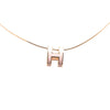 Hermès Mini Enamel Pop H Pendant Necklace Secondhand