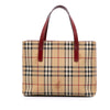 Burberry Haymarket Check Coated Canvas Tote Secondhand