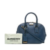Burberry Small Grained Calfskin Orchard Bowling Bag Secondhand