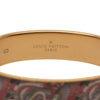 Louis Vuitton Gold Plated Enamel Monogram Confidential Hinge Bracelet S Secondhand