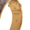 Louis Vuitton Gold Plated Enamel Monogram Confidential Hinge Bracelet S Secondhand