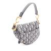 Dior Mini Oblique Canvas Saddle Bag Secondhand