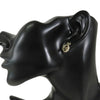 Chanel Gold Plated CC Ribbon Drop Bullet Backs Earrings Secondhand