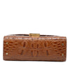 Saint Laurent Mini Croc Embossed Calfskin Monogram Cassandra Top Handle Bag Secondhand