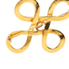 Chanel CC Gold Plated Infinity Knot Back Pin Brooch Secondhand