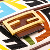Fendi Sarah Coleman Zucca Embroidered Canvas Fish Eye Vertigo Baguette Satchel Secondhand