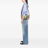 Fendi Sarah Coleman Zucca Embroidered Canvas Fish Eye Vertigo Baguette Satchel Secondhand