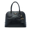 Prada Medium Saffiano Vernice Open Promenade Satchel Secondhand
