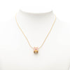 Hermès Gold Plated and Enamel Cage d H Pendant Necklace Secondhand