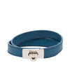 Ferragamo Leather Gancini Lock Double Wrap Bracelet Secondhand