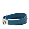 Ferragamo Leather Gancini Lock Double Wrap Bracelet Secondhand