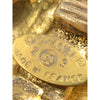 Secondhand Chanel CC Gold Plated Crystal Round Clip On Earrings