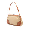 Prada Leather Trimmed Tessuto Kisslock Frame Pochette Secondhand
