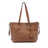 Prada Vitello Phenix Side Zip Shopper Tote Secondhand