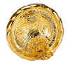 Chanel Gold Plated CC Button Clip on Earrings Secondhand