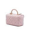 Chanel CC Quilted Tweed Top Handle Vanity Case Secondhand