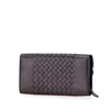 Bottega Veneta Nappa Intrecciato Grommet Scalloped Edge Long Wallet Secondhand