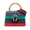 Gucci Medium Leather Bamboo Dionysus Web Satchel Secondhand