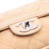 Secondhand Chanel Medium Classic Canvas Lambskin Trimmed Double Flap