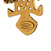 Chanel CC Gold Plated Cross Brooch Secondhand