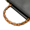 Gucci Small Leather Bamboo Nymphaea Satchel Secondhand