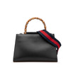 Gucci Small Leather Bamboo Nymphaea Satchel Secondhand