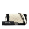 Chanel Old Medium Bicolor Shearling Boy Flap Secondhand