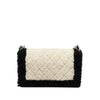 Chanel Old Medium Bicolor Shearling Boy Flap Secondhand