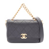 Chanel CC Stitched Calfskin Flap Chain Satchel Secondhand