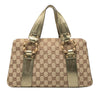 Gucci GG Canvas Metal Bamboo Handbag Secondhand