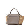 Celine Medium Bicolor Calfskin and Suede Trapeze Satchel Secondhand