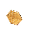 Secondhand Dior Gold Plated Strass Hexagonal Gift Box Brooch