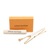 Louis Vuitton Gold Plated Strass Padlock and Key Pendant Necklace Secondhand