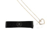 Chanel Silver CC Heart Pendant Necklace Secondhand