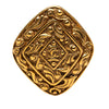 Chanel CC Gold Plated Diamond Byzantine Brooch Secondhand