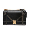 Secondhand Dior Medium Studded Lambskin Diorama Flap