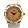 Omega Constellation 1262.10.00 SS YG QZ Watch with Gold Dial Secondhand
